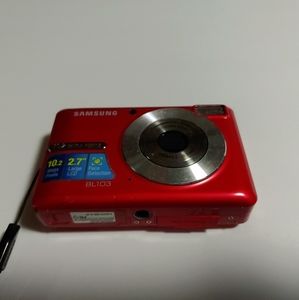 Samsung BL103 Red Compact Digital Camera 10.2 Mega Pixels w/ Strap - Tested
